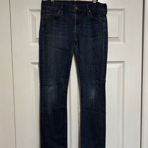 Citizens Of Humanity Dark Blue Straight Leg Jeans